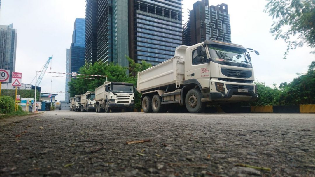 A Fleet Of KKL's Tipper Dump Trucks